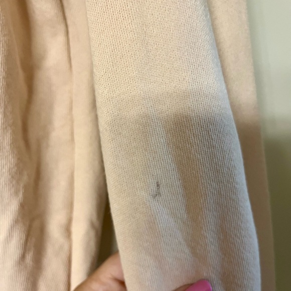 THE GREAT. Cream Textured Sweatshirt - Picture 6 of 6